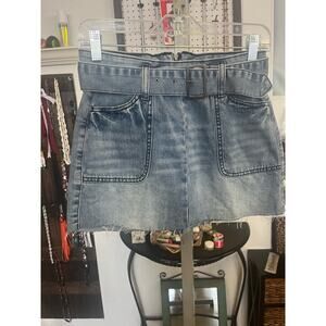 Rewash Vintage Reunion Denim Mini Skirt - Sz 1/25 - Med Wash